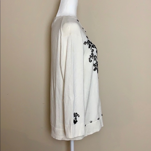 Pursuits Ltd. Button-Down Beaded Cardigan - Picture 6 of 8